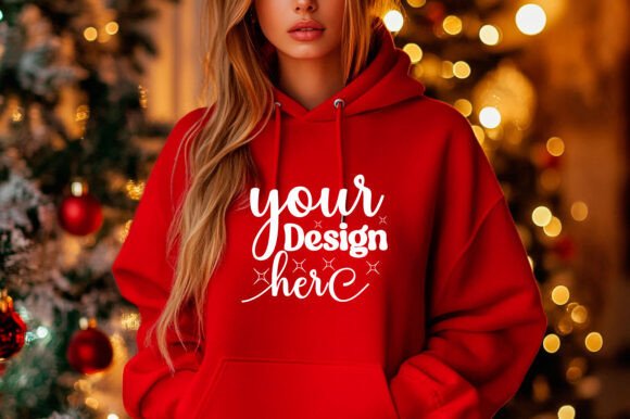 Christmas 18000 Hoodie Mockup: Graphics for Product Mockups