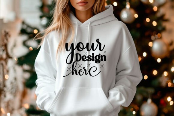 Christmas 18000 Women Hoodie Mockup 103: Graphics & Product Mockups