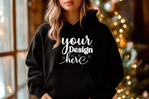 Christmas 18000 Women Hoodie Mockup 36: Graphics & Product Mockups