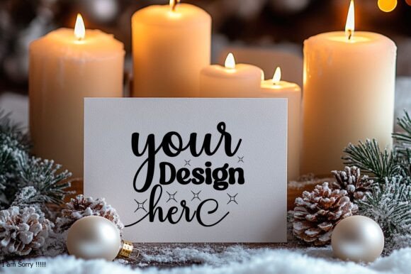 Christmas Card Mockup 31: Essential Graphics & Product Mockups
