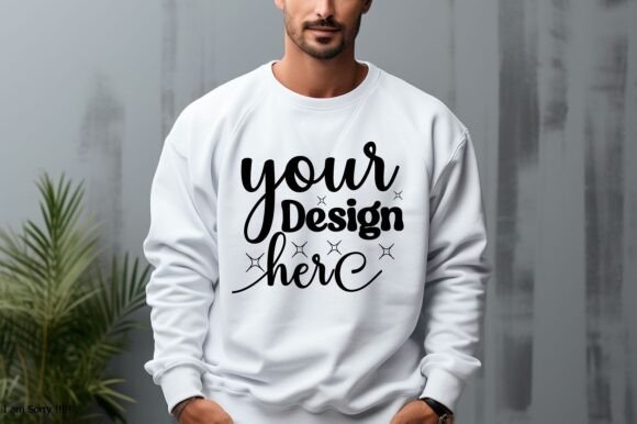Christmas Gildan 18000 Mockup 45: Graphics & Product Mockups
