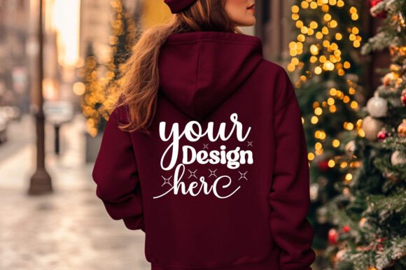 Christmas Girl Hoodie Mockup 37: Graphics for Product Mockups