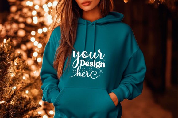 Christmas Girl Hoodie Mockup 80: Graphics & Product Mockups