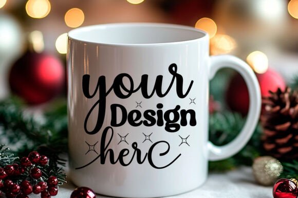 Christmas Mug Mockup 19: Essential Graphics for Product Mockups