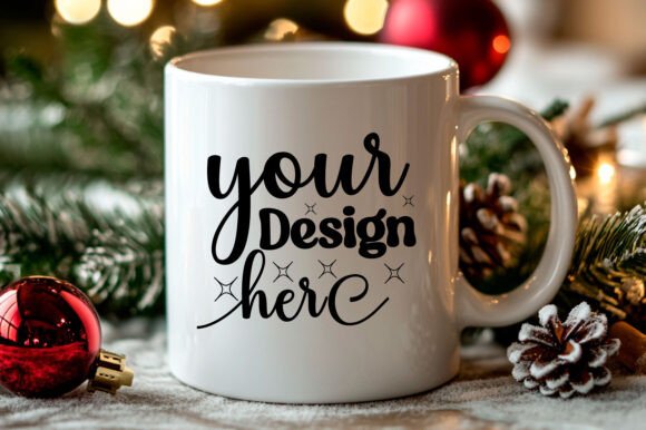 Christmas Mug Mockup 7: Graphics for Product Mockups