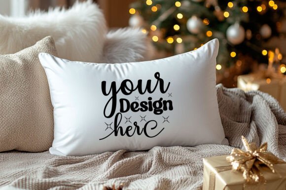 Christmas Pillow Mockup 72: Premium Graphics & Product Mockups