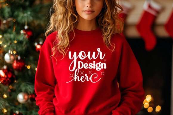 Christmas Sweater Mockup 147: Essential Graphics & Product Mockups