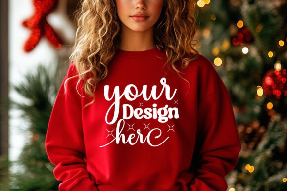 Christmas Sweater Mockup 77: Essential Graphics for Product Mockups