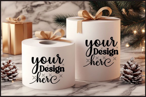 Christmas Toilet Roll Mockup 108: Essential Graphics for Product Mockups