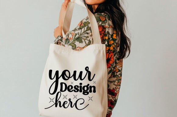 Christmas Tote Bag Mockup 108: Graphics & Product Mockups