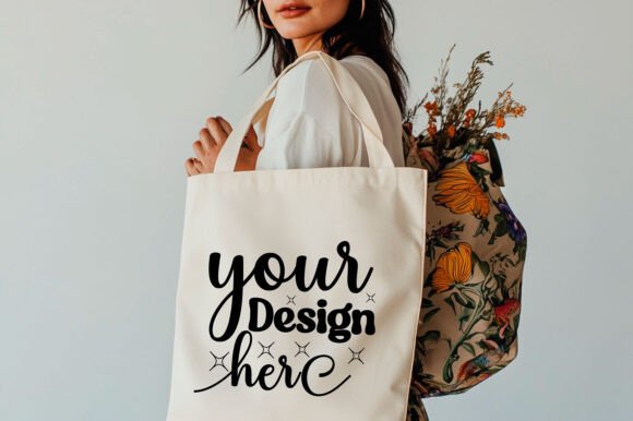 Christmas Tote Bag Mockup 112: Graphics for Product Mockups