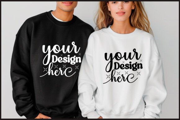 Gildan 18000 Couple Mockup 25: Premium Graphics & Product Mockups