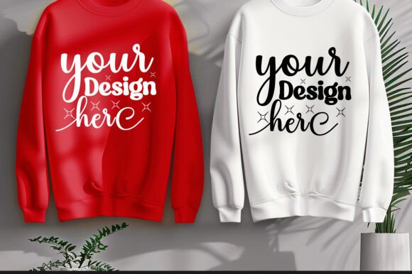 Gildan 18000 Couple Mockup 65: Graphics & Product Mockups