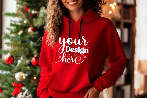 Gildan 18500 Hoodie Mockup 4: Premium Graphics for Product Mockups