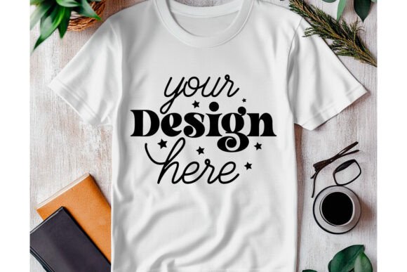 Gildan 64000 White Mockup 46: Graphics & Product Mockups