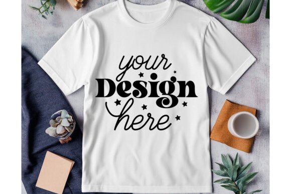 Gildan 64000 White Mockup 55: Essential Graphics for Product Mockups