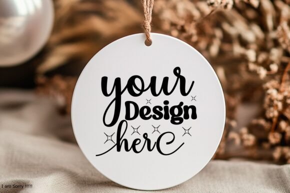 New Year Round Sign Mockup 2: Graphics & Product Mockups