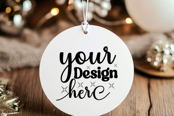 New Year Round Sign Mockup 38: Graphics for Product Mockups