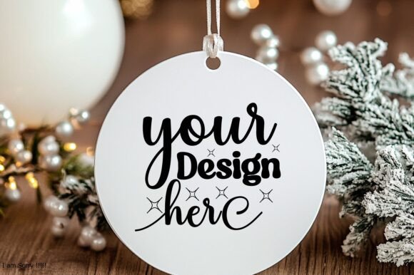 New Year Round Sign Mockup 40: Graphics & Product Mockups
