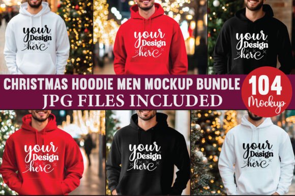 Review: Christmas Hoodie Men Mockup Bundle for Designers