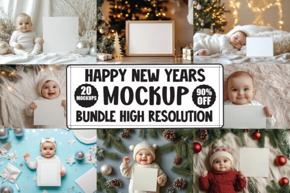Review: Happy New Years Mockup Bundle for Designers