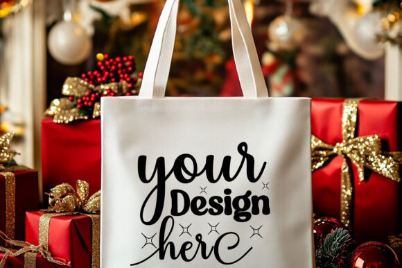 Reviewing Christmas Tote Bag Mockup 21 for Holiday Projects